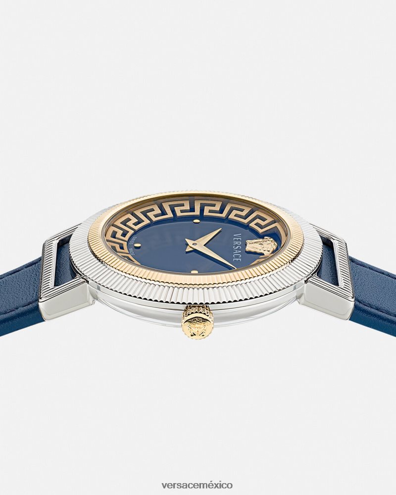 Versace reloj greca chic azul accesorios mujer 84626J961