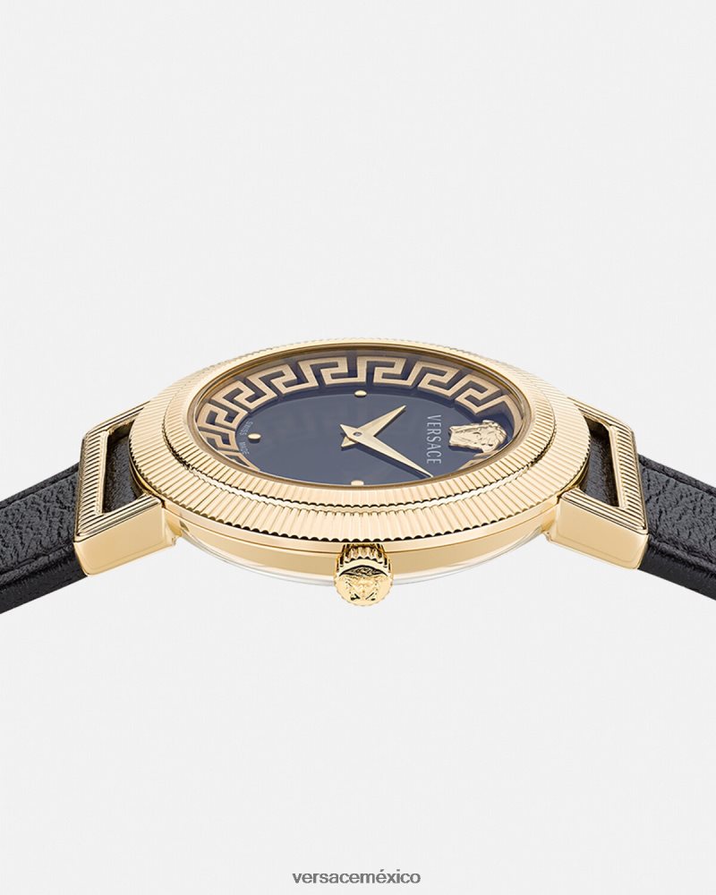 Versace reloj greca chic oro negro accesorios mujer 84626J960