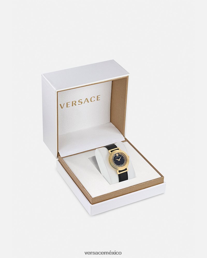 Versace reloj greca chic oro negro accesorios mujer 84626J960