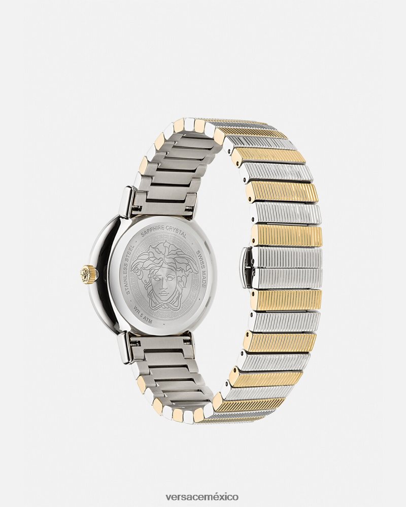 Versace reloj greca chic oro plata accesorios mujer 84626J971
