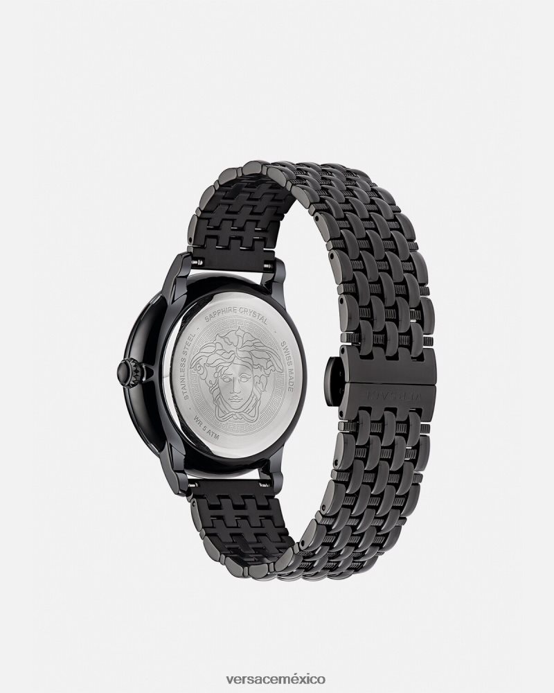Versace reloj medusa negro accesorios mujer 84626J984