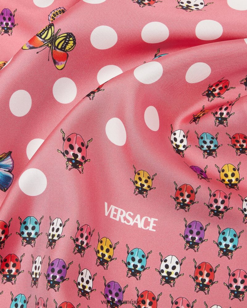 Versace fular de seda grande mariposas imprimir accesorios mujer 84626J892