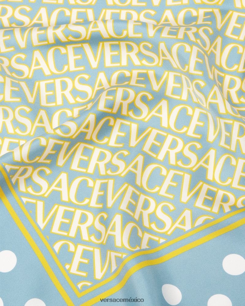 Versace fular triangular de seda en toda la prenda imprimir accesorios mujer 84626J886