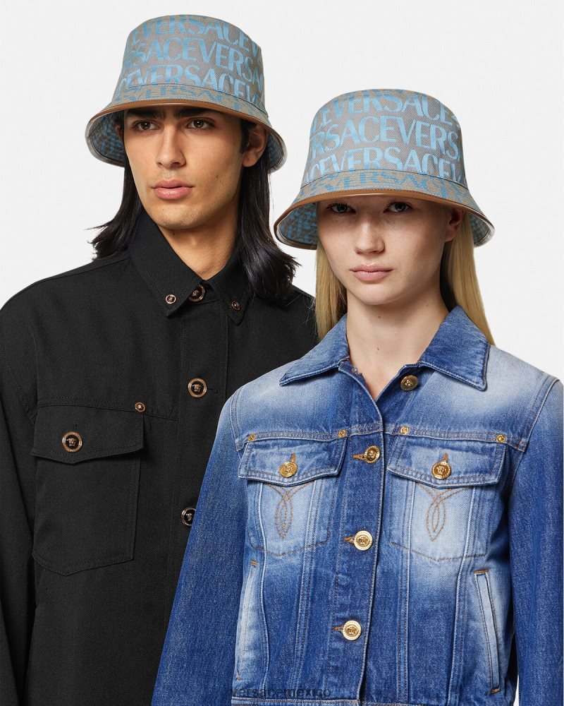Versace sombrero de pescador integral un color accesorios mujer 84626J869