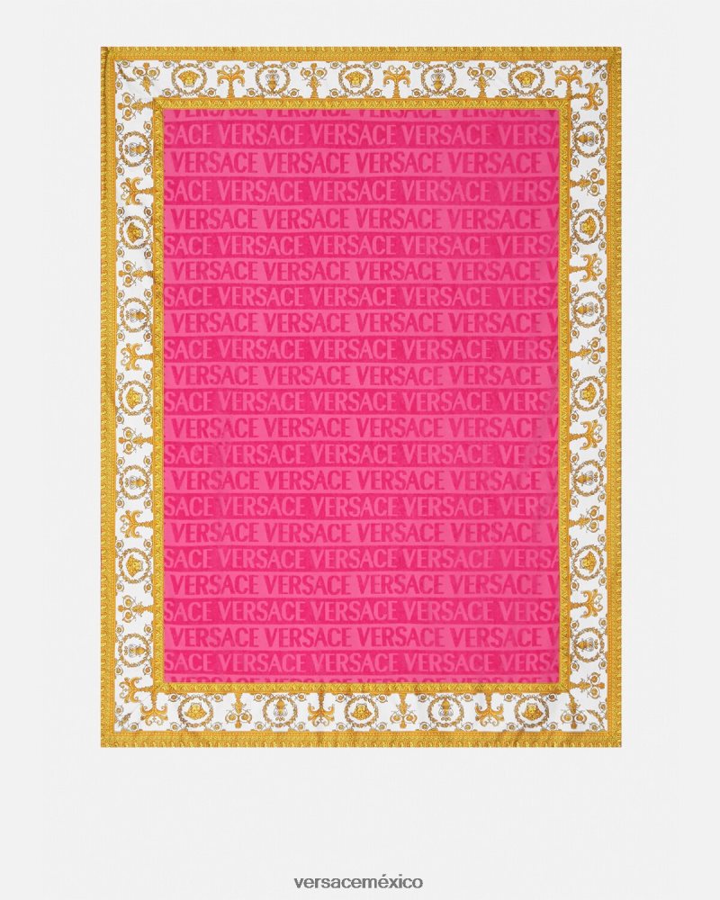Versace i toalla de playa barroca fucsia ropa interior y ropa de playa mujer 84626J1202