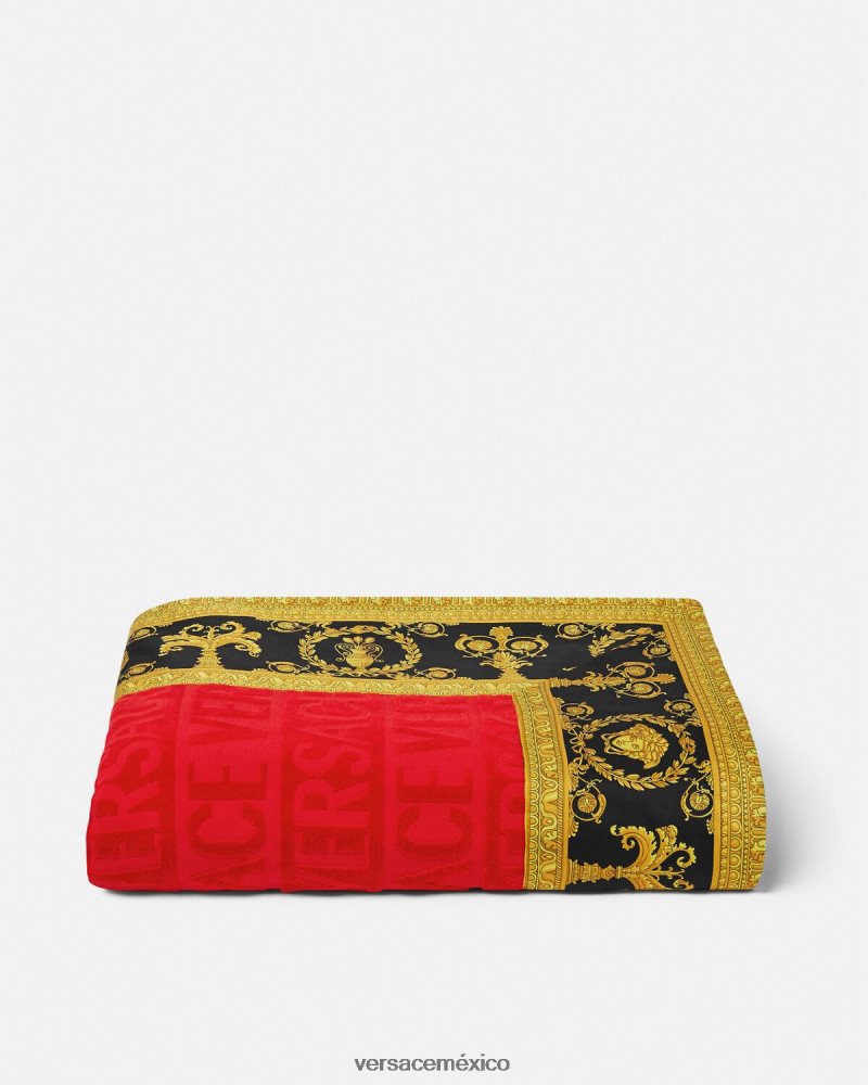 Versace i toalla de playa barroca rojo ropa interior y ropa de playa mujer 84626J1201