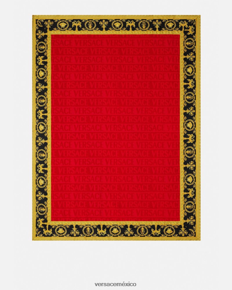 Versace i toalla de playa barroca rojo ropa interior y ropa de playa mujer 84626J1201