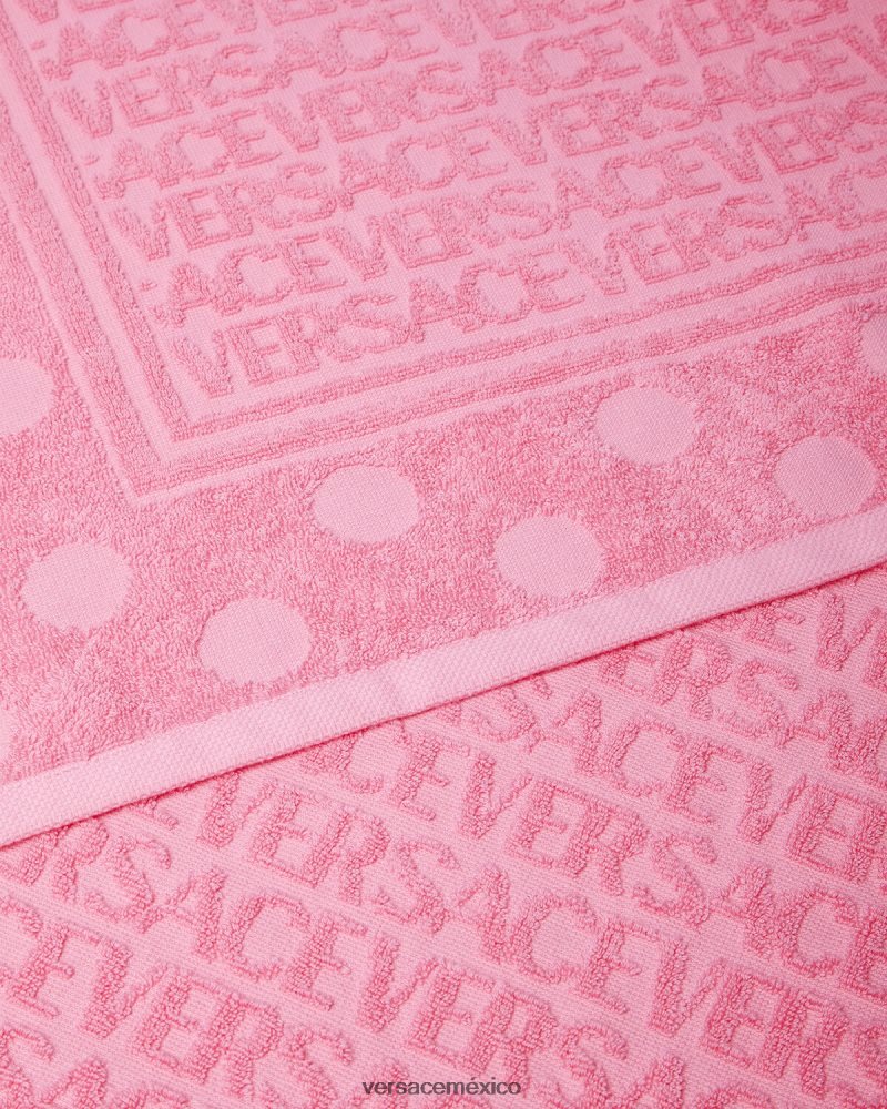Versace toalla de baño con lunares en toda la prenda rosa ropa interior y ropa de playa mujer 84626J1196