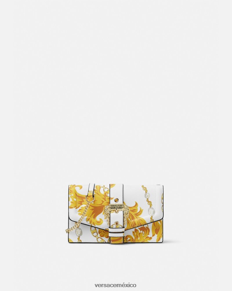 Versace bolso de hombro couture1 de cadena de alta costura oro y blanco bolsas mujer 84626J2359