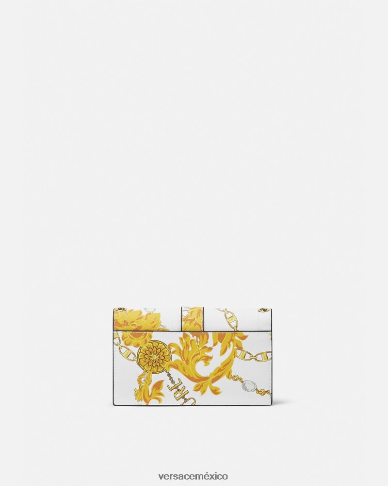 Versace bolso de hombro couture1 de cadena de alta costura oro y blanco bolsas mujer 84626J2359