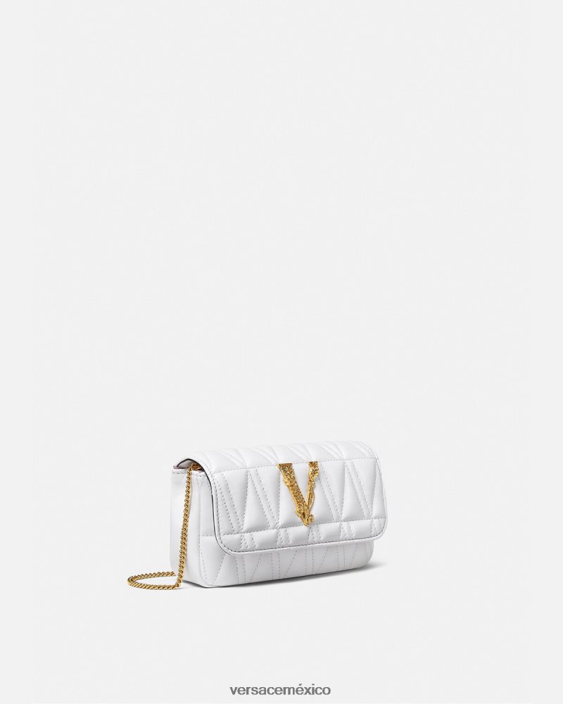 Versace bolso mini virtus blanco bolsas mujer 84626J375