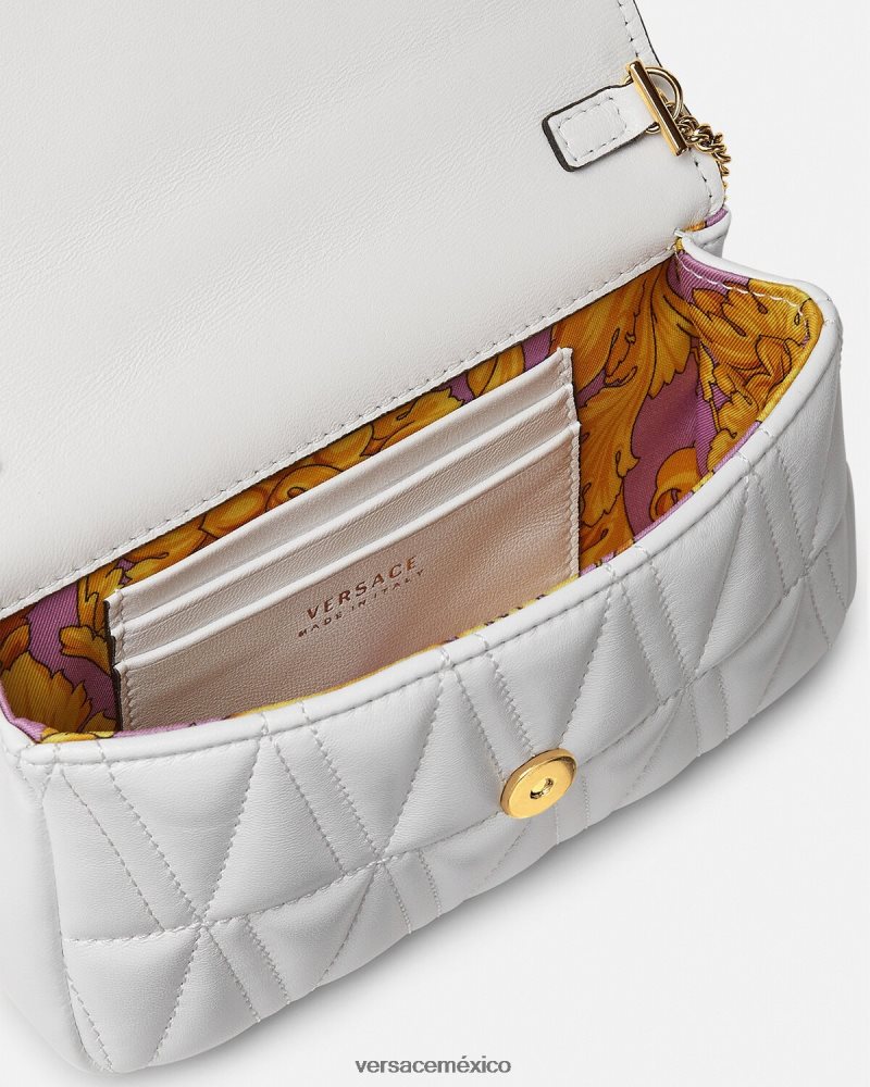 Versace bolso mini virtus blanco bolsas mujer 84626J375