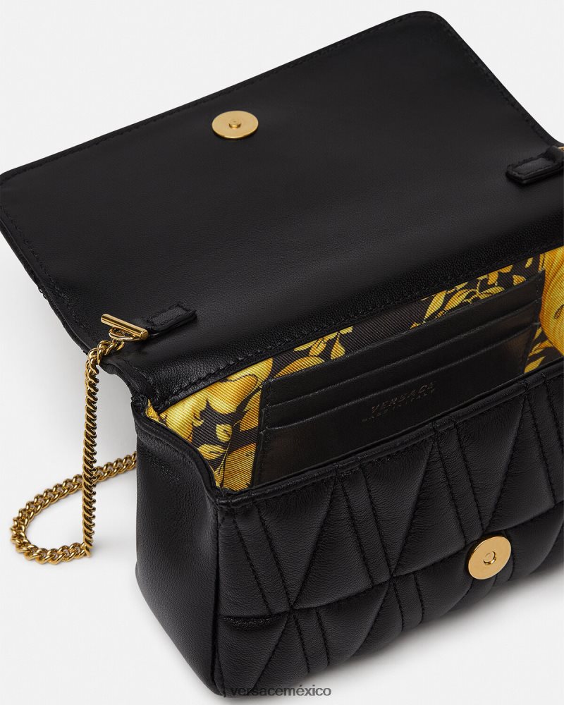 Versace bolso mini virtus negro bolsas mujer 84626J372