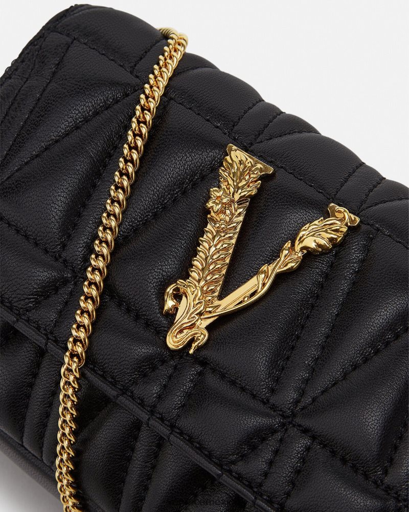 Versace bolso mini virtus negro bolsas mujer 84626J372