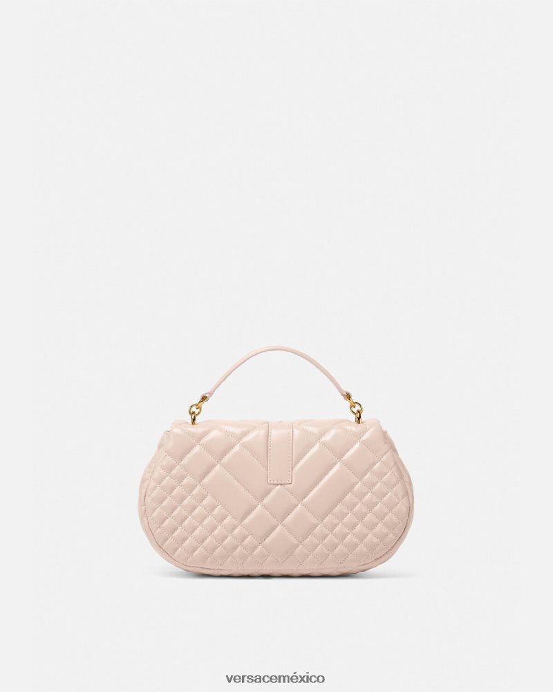 Versace bolso de hombro con greca diosa Rosa claro bolsas mujer 84626J245