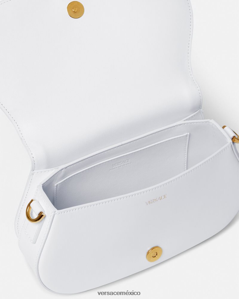 Versace bolso de hombro con greca diosa blanco bolsas mujer 84626J253