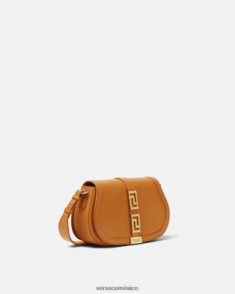 Versace bolso de hombro con greca diosa caramelo bolsas mujer 84626J249