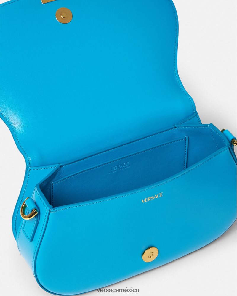 Versace bolso de hombro con greca diosa dv azul bolsas mujer 84626J266