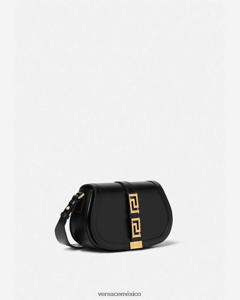 Versace bolso de hombro con greca diosa negro bolsas mujer 84626J251