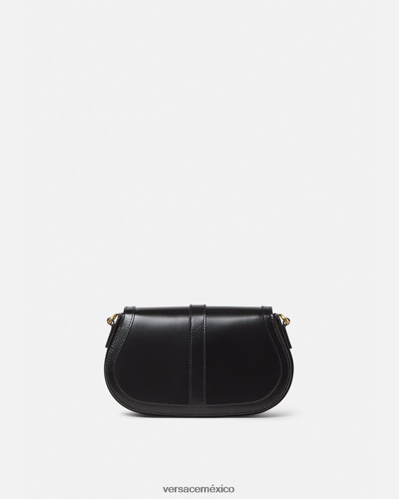 Versace bolso de hombro con greca diosa negro bolsas mujer 84626J251