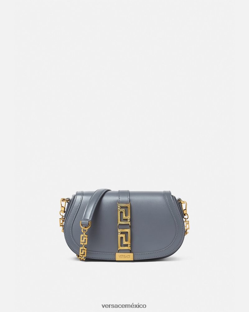 Versace bolso de hombro con greca diosa un color bolsas mujer 84626J267