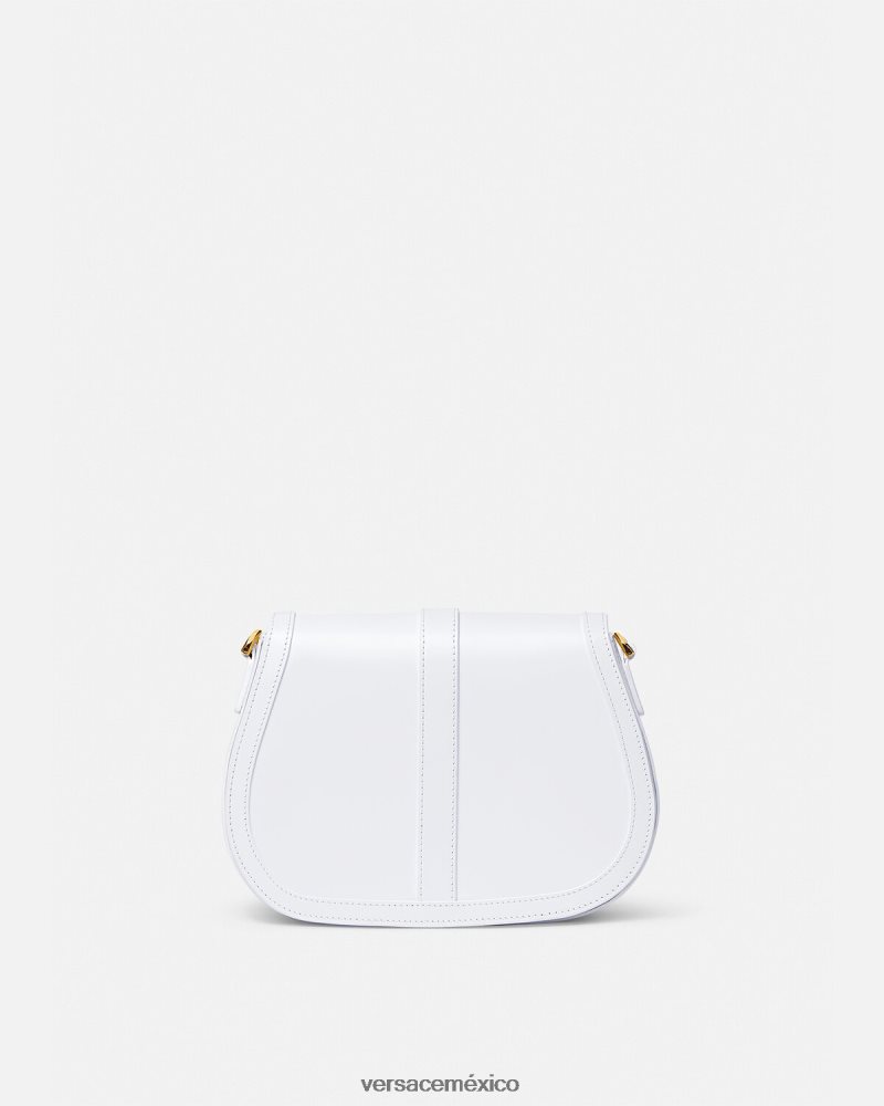 Versace bolso de hombro grande con greca diosa blanco bolsas mujer 84626J255