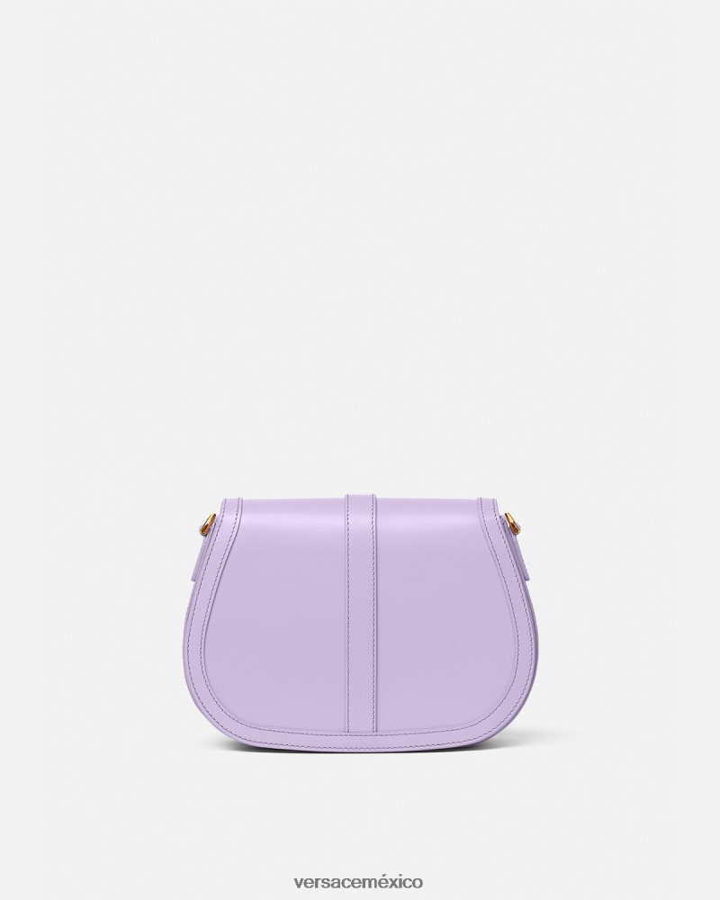 Versace bolso de hombro grande con greca diosa lila bolsas mujer 84626J272
