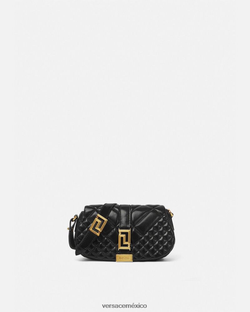Versace bolso de hombro mini con greca diosa negro bolsas mujer 84626J244