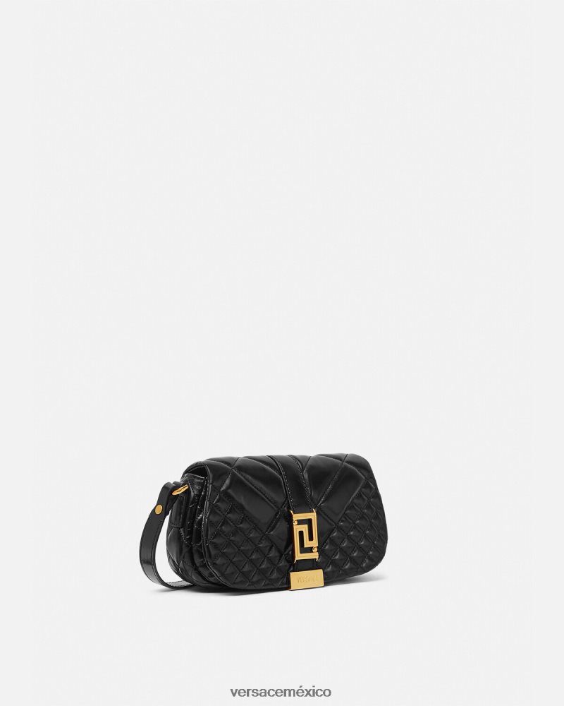 Versace bolso de hombro mini con greca diosa negro bolsas mujer 84626J244