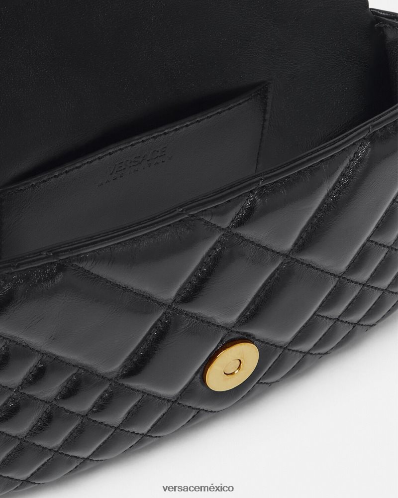 Versace bolso de hombro mini con greca diosa negro bolsas mujer 84626J244