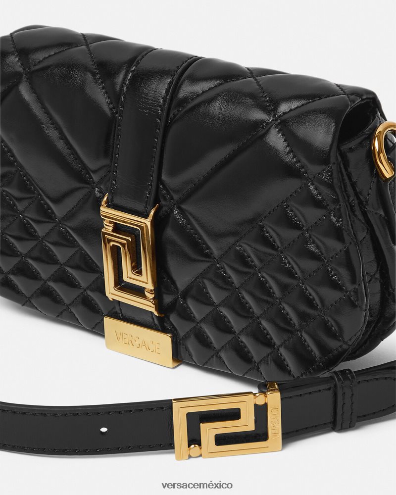 Versace bolso de hombro mini con greca diosa negro bolsas mujer 84626J244
