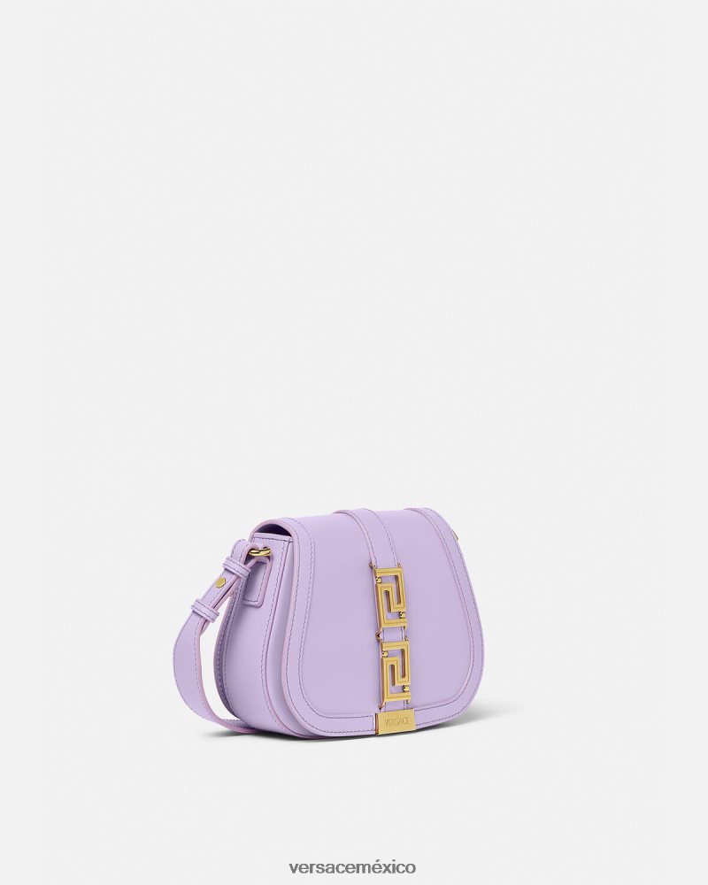 Versace bolso de hombro pequeño con Greca Diosa lila bolsas mujer 84626J263