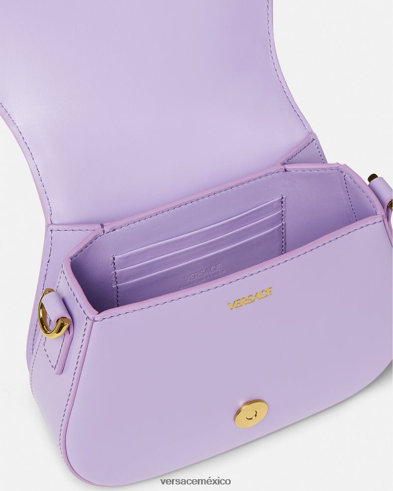 Versace bolso de hombro pequeño con Greca Diosa lila bolsas mujer 84626J263