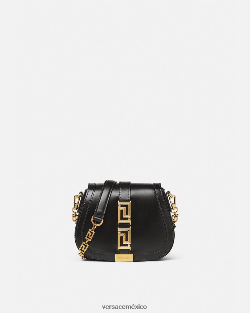 Versace bolso de hombro pequeño con Greca Diosa negro bolsas mujer 84626J260