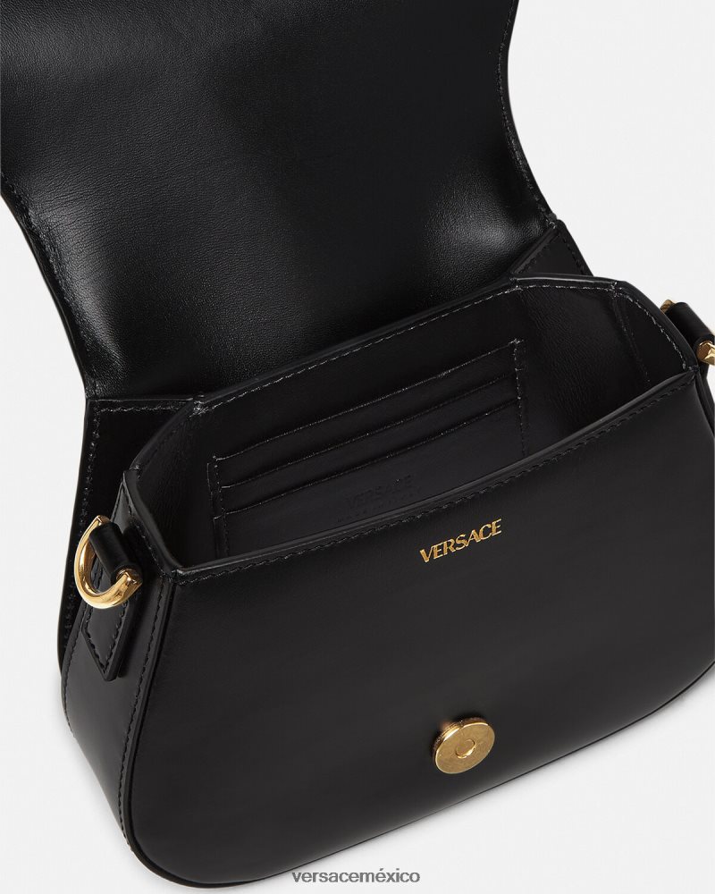 Versace bolso de hombro pequeño con Greca Diosa negro bolsas mujer 84626J260