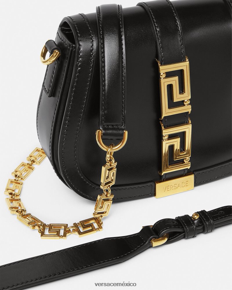Versace bolso de hombro pequeño con Greca Diosa negro bolsas mujer 84626J260