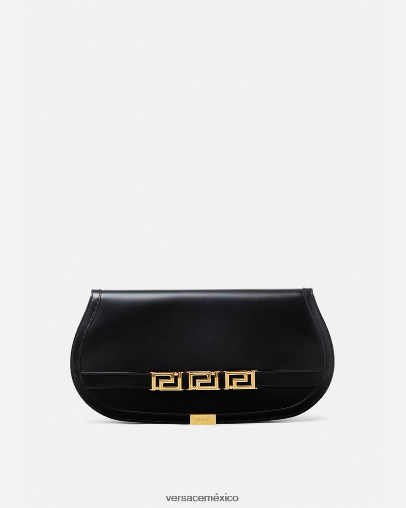 Versace bolso de mano con greca diosa negro bolsas mujer 84626J261