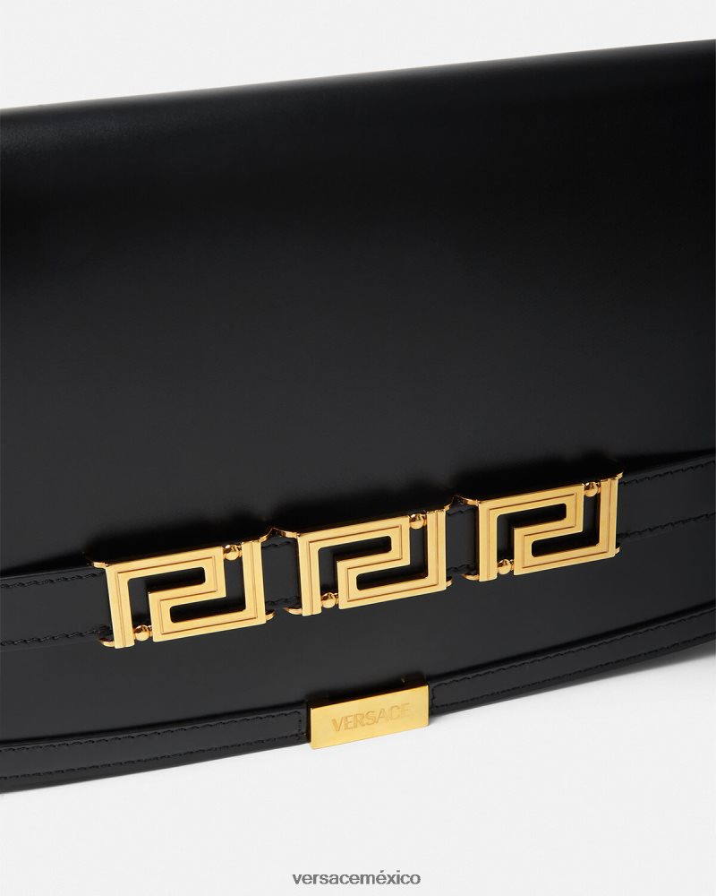 Versace bolso de mano con greca diosa negro bolsas mujer 84626J261