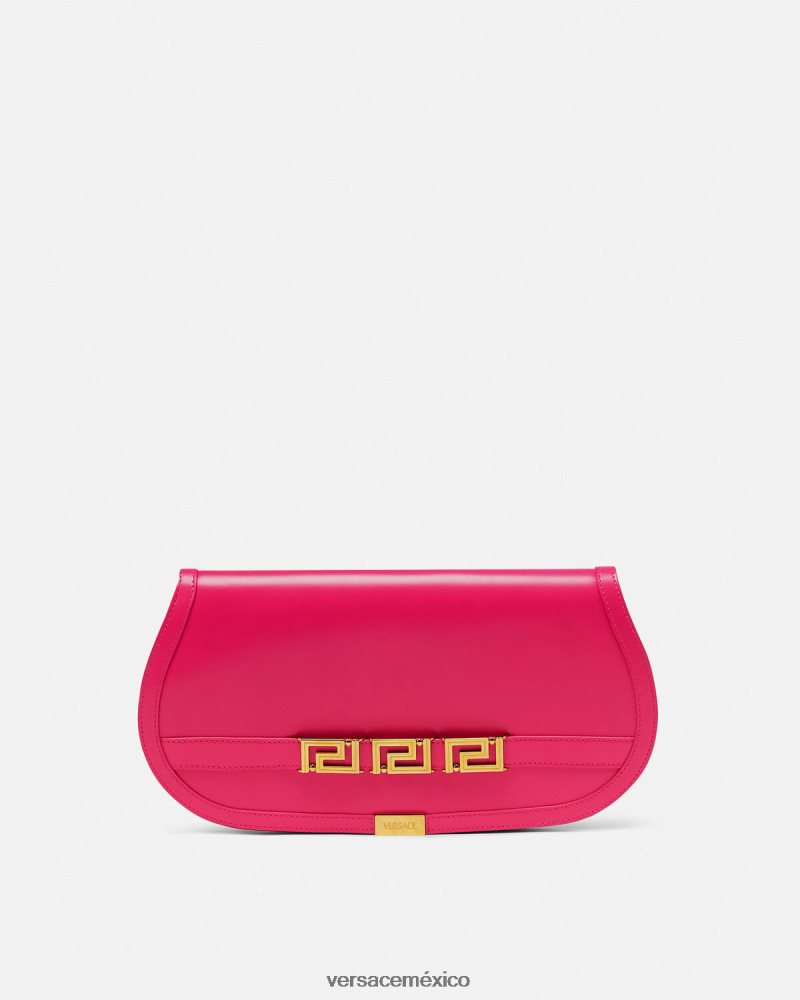 Versace bolso de mano con greca diosa rosa bolsas mujer 84626J262