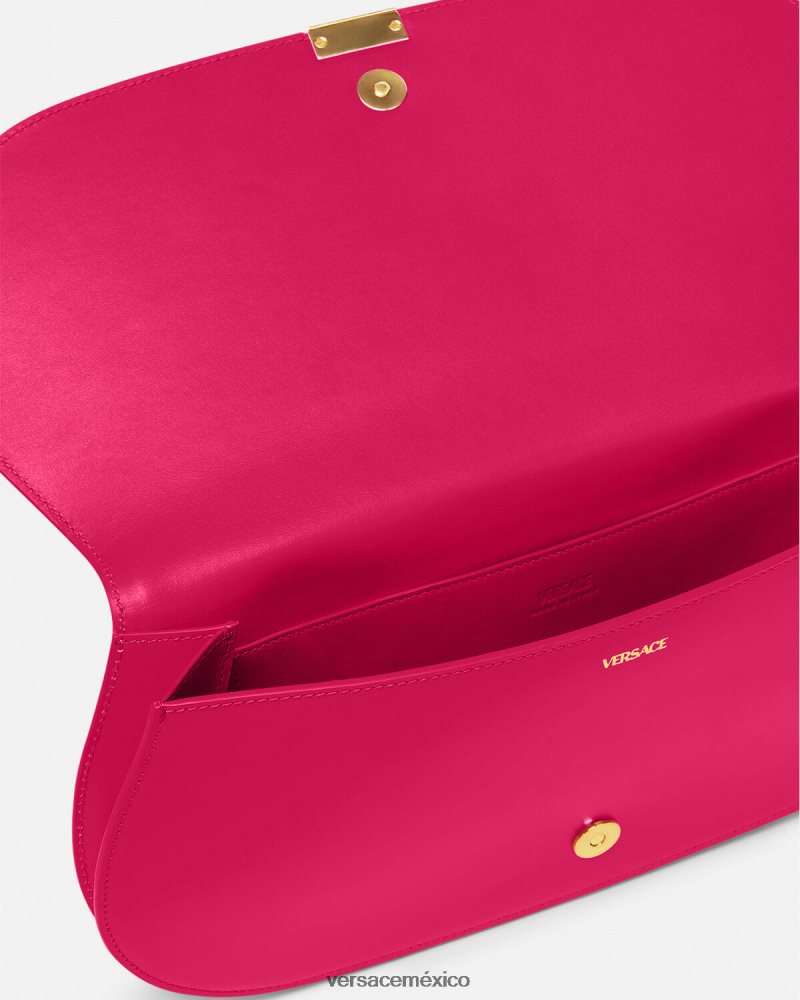Versace bolso de mano con greca diosa rosa bolsas mujer 84626J262