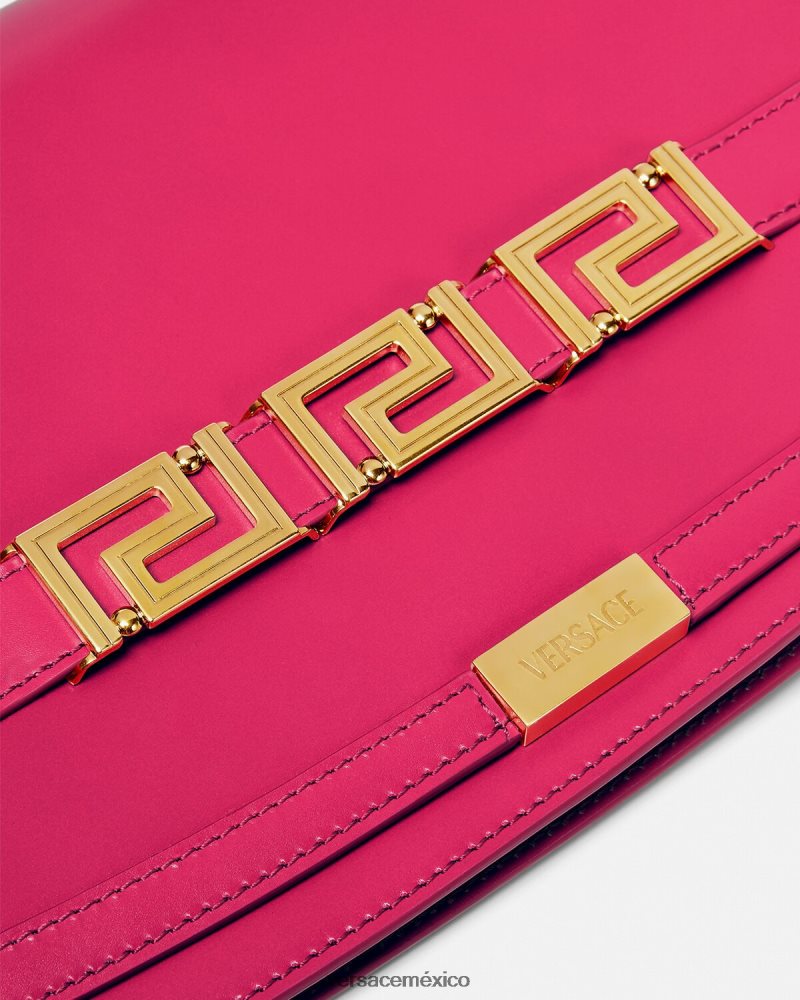 Versace bolso de mano con greca diosa rosa bolsas mujer 84626J262
