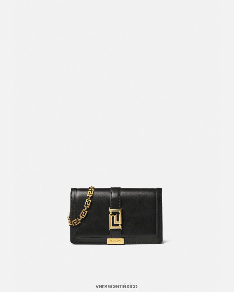 Versace bolso mini con greca diosa negro bolsas mujer 84626J256