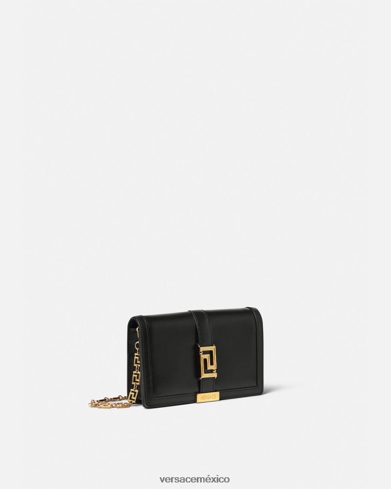 Versace bolso mini con greca diosa negro bolsas mujer 84626J256