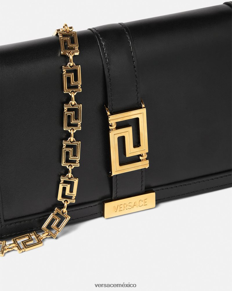 Versace bolso mini con greca diosa negro bolsas mujer 84626J256