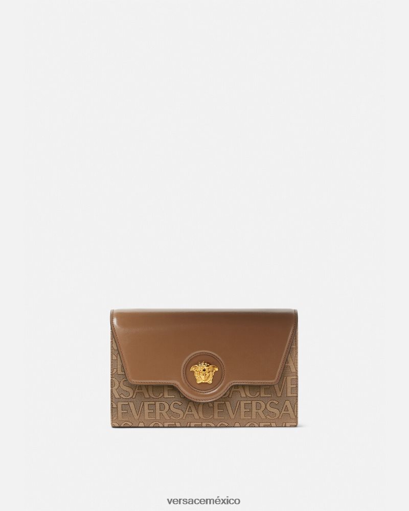 Versace bandolera con medusa en toda la prenda marrón bolsas mujer 84626J327
