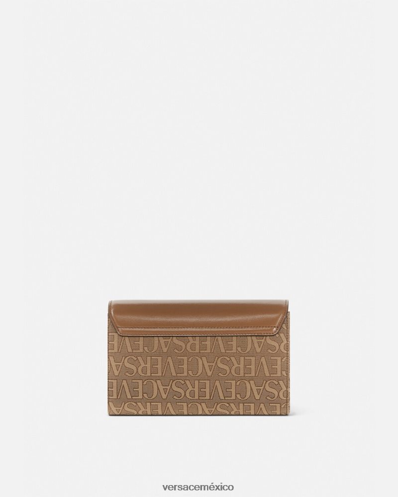 Versace bandolera con medusa en toda la prenda marrón bolsas mujer 84626J327