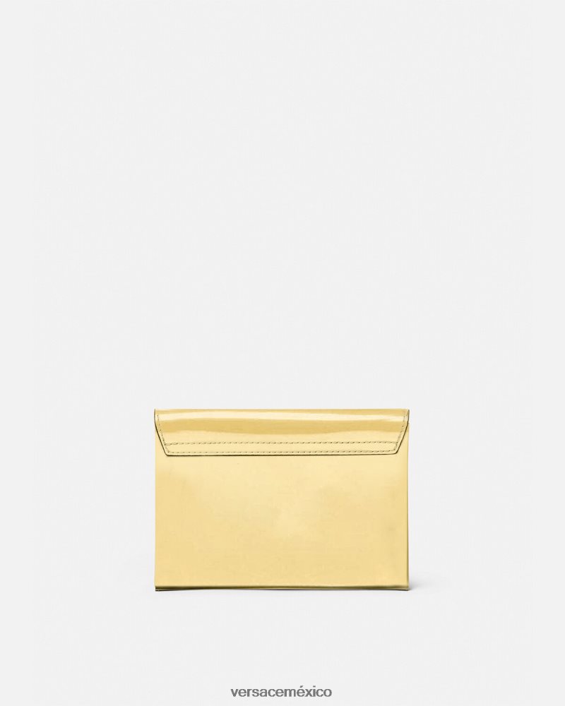 Versace bolsa tipo sobre la medusa oro bolsas mujer 84626J364