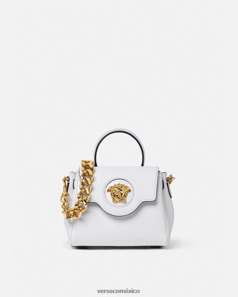Versace bolso de mano pequeño la medusa blanco bolsas mujer 84626J335