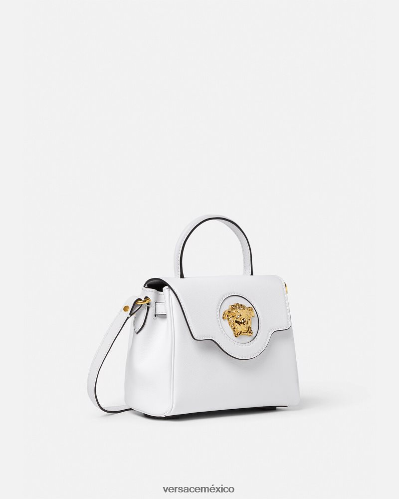 Versace bolso de mano pequeño la medusa blanco bolsas mujer 84626J335