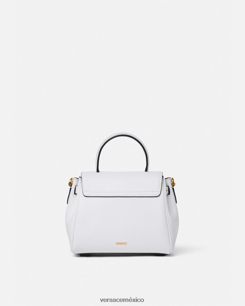 Versace bolso de mano pequeño la medusa blanco bolsas mujer 84626J335